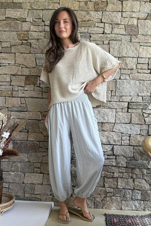 Basso Shirring Balloon Pant Clay